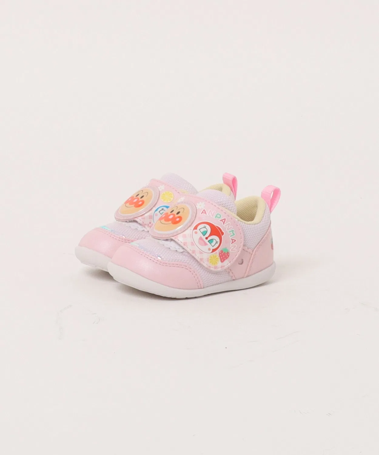 Детские кроссовки с липучкой Anpanman MoonStar, Pink