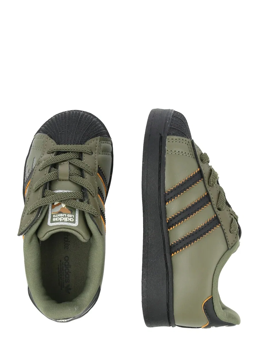 Кроссовки ADIDAS ORIGINALS 'SUPERSTAR' цвета хаки — фото 2