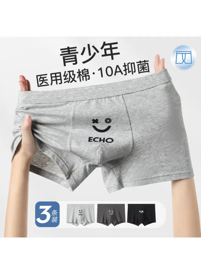Трусы-боксеры с принтом комплект из 3 пар Fenton, черный — фото 2