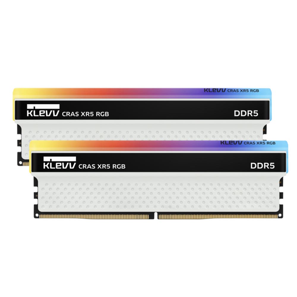 

Оперативная память KLEVV Cras XR5 RGB, 32 Гб (2 х 16 Гб), DDR5, 6200 МГц, KD5AGUA80-62A320S, белый