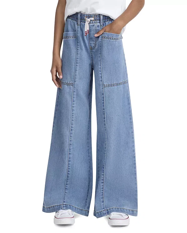 Детские джинсы для девочек свободного кроя 94 Wide Leg Baggy Jeans Levi's, Splash Zone — фото 4