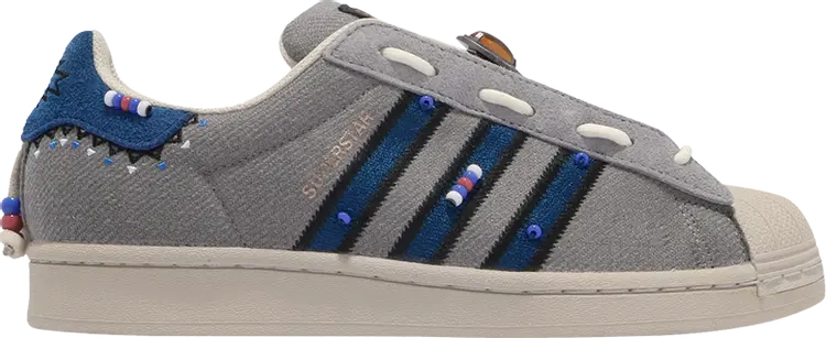 

Кроссовки Adidas Street Folk x Superstar Laceless, серый