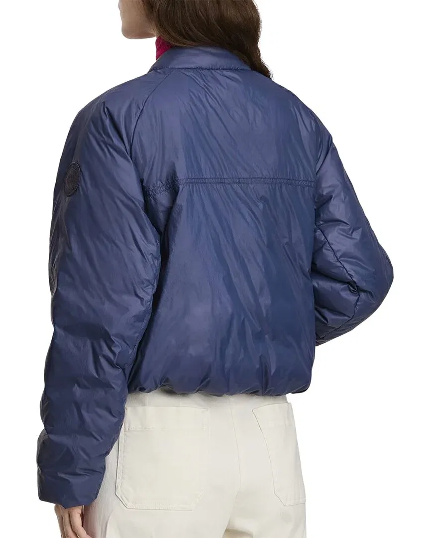 Женский пуховик-бомбер утепленный Canada Goose Elba Down Bomber Jacket, синий — фото 2