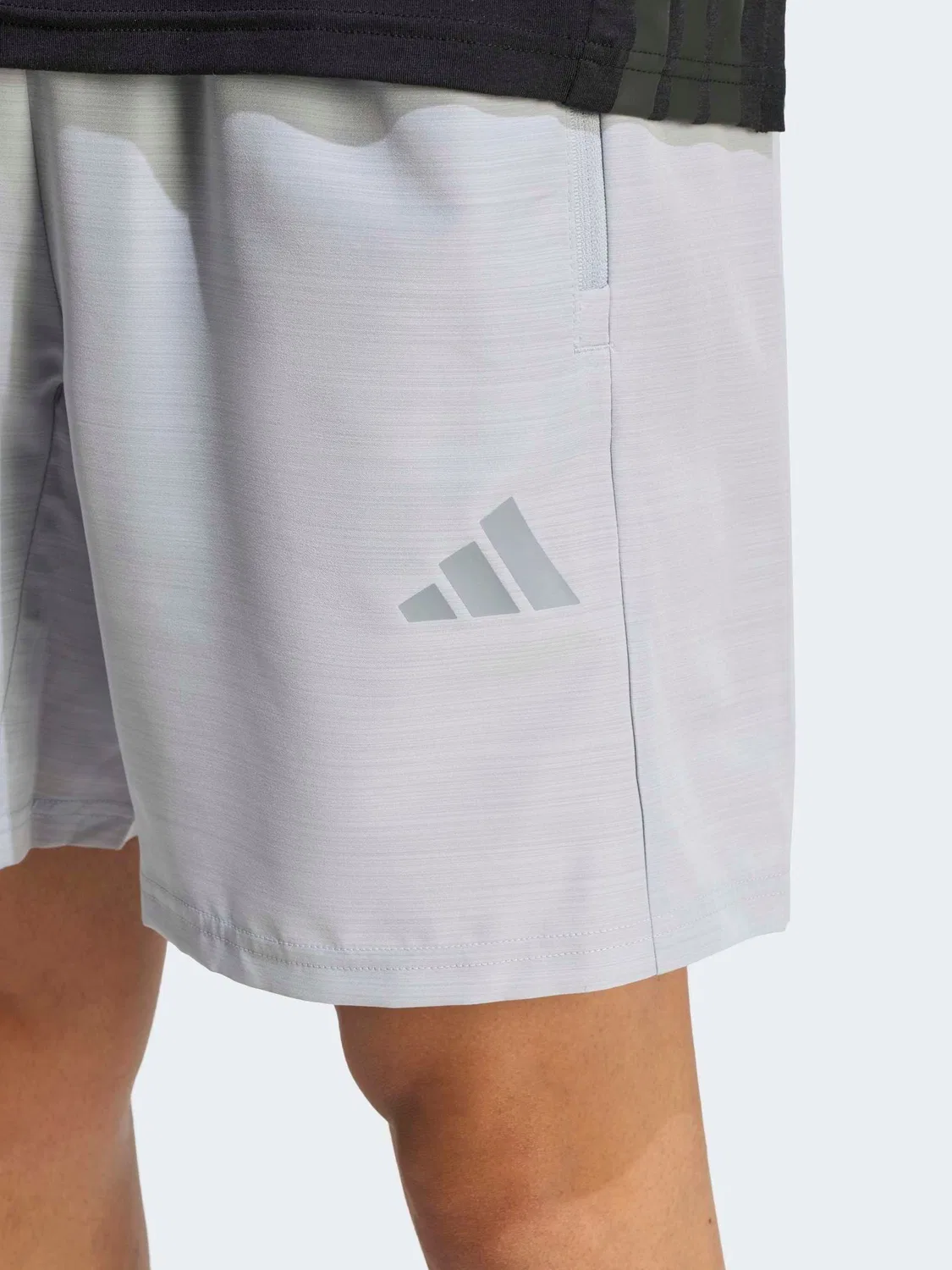 Шорты тренировочные Workout Essentials Base Melange Woven adidas, серый — фото 3