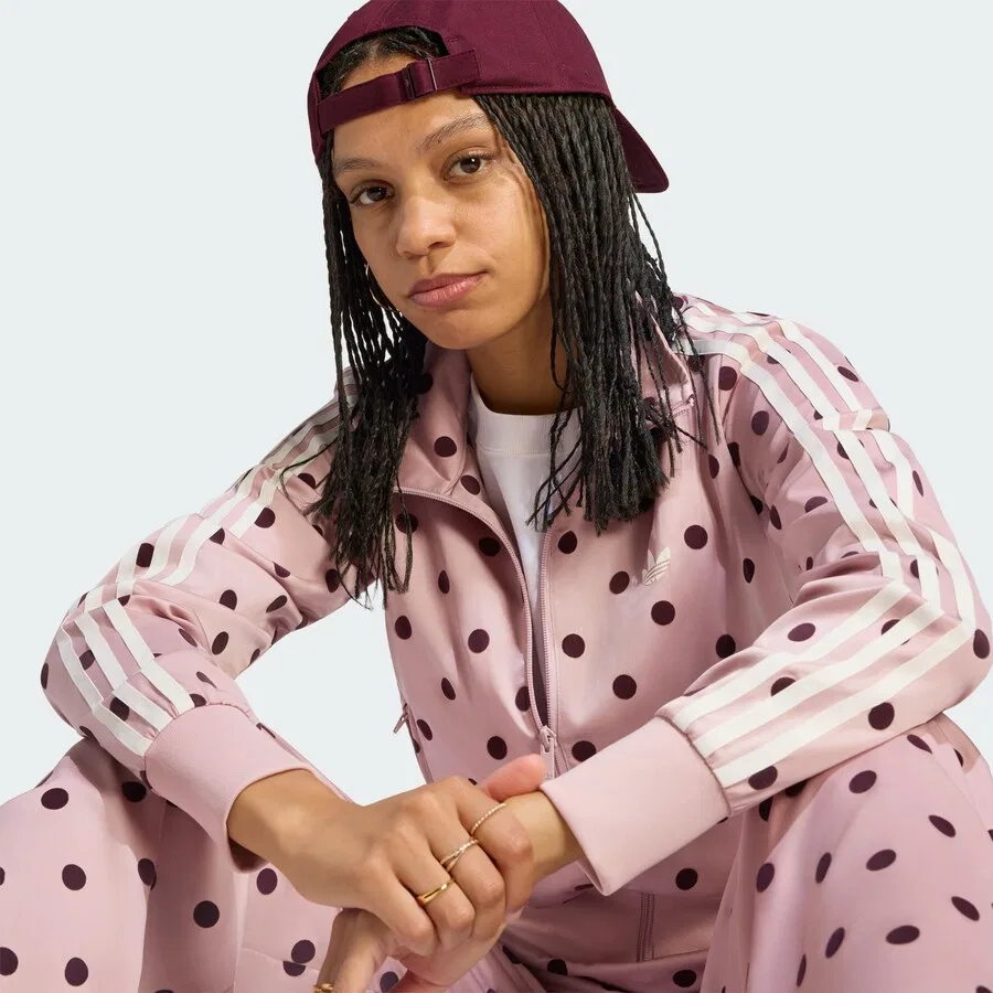 Худи на молнии ADIDAS ORIGINALS, цвет сливовый, цикламен — фото 3