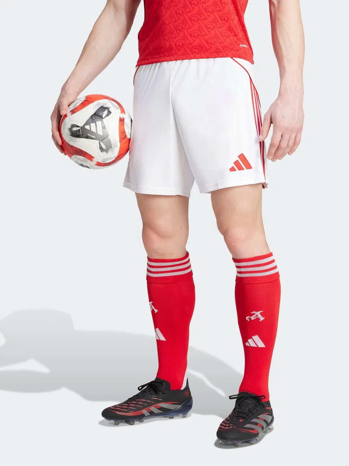 Шорты футбольные Arsenal Home adidas, белые