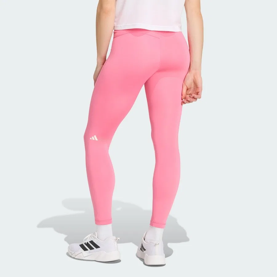 Леггинсы с принтом 3 Stripes Studio All Me 7/8 X-Over adidas, Коричневый — фото 2