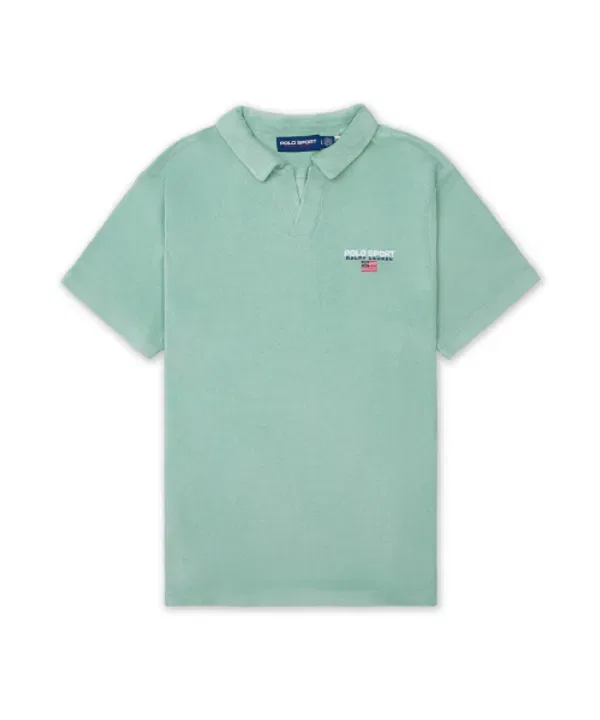 Футболка поло с махровой ткани, Polo Sport, Polo Ralph Lauren, зеленый