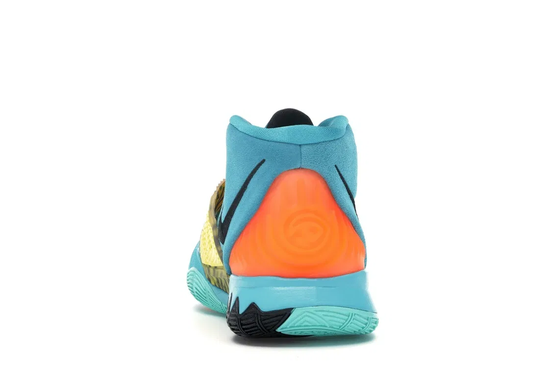 Детские кроссовки для мальчиков Nike Kyrie 6, Oracle Aqua/Black-Opti Yellow-Total Orange — фото 4