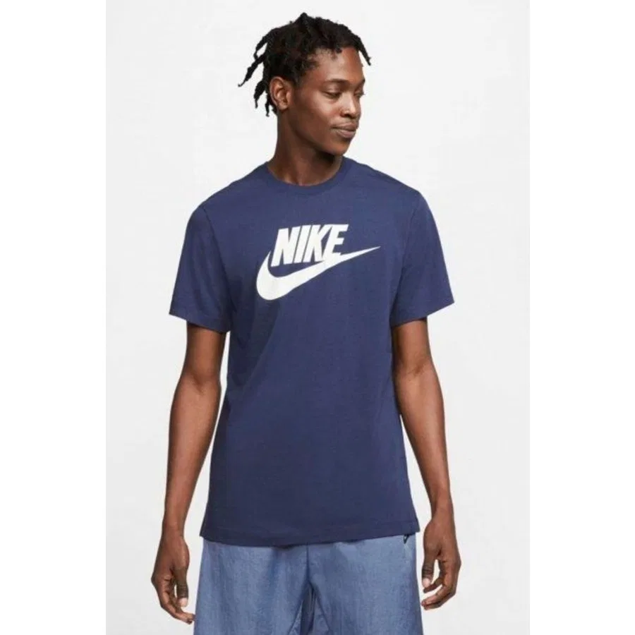 Футболка спортивная классического кроя Lacivert Nike, Темно-синий