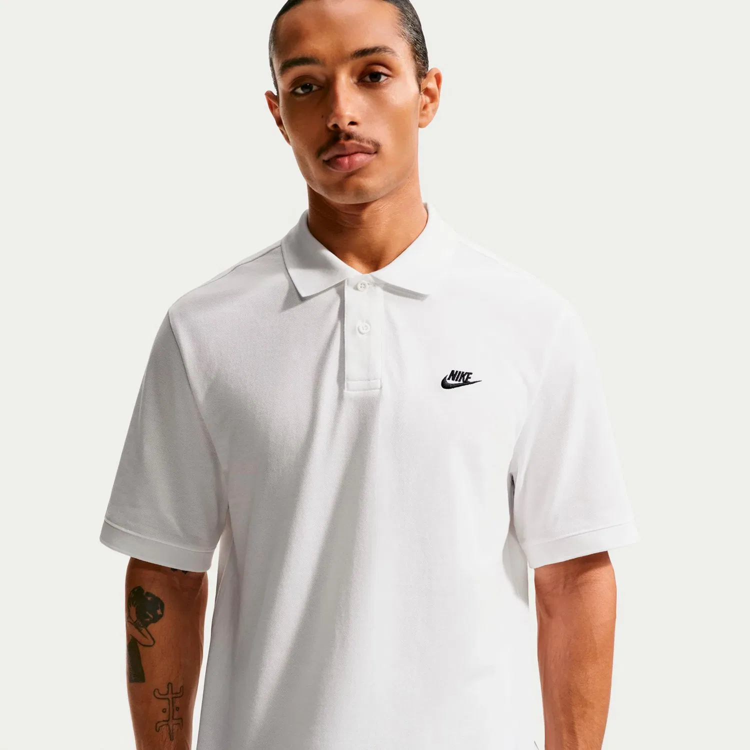 Поло с коротким рукавом Nike Club Pique, White Black