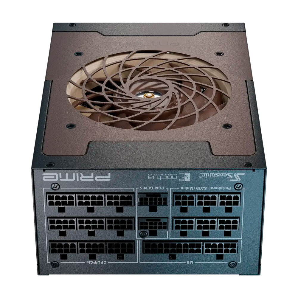 Блок питания Seasonic PRIME TX 1600 Noctua Edition, 1600 Вт, черный/коричневый — фото 4