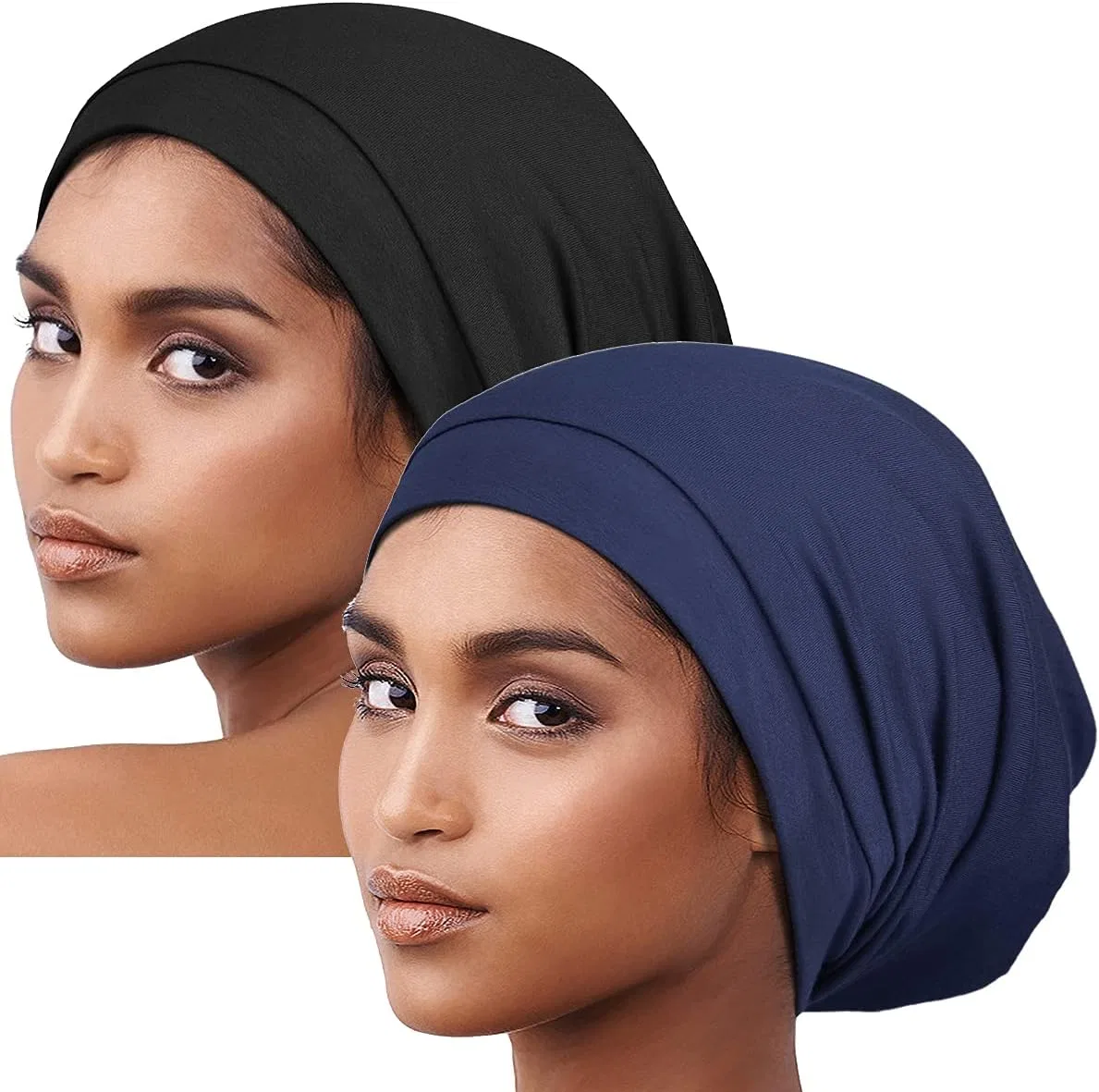 Шапочка для душа Satin, 2 шт, Navy Blue Alnorm