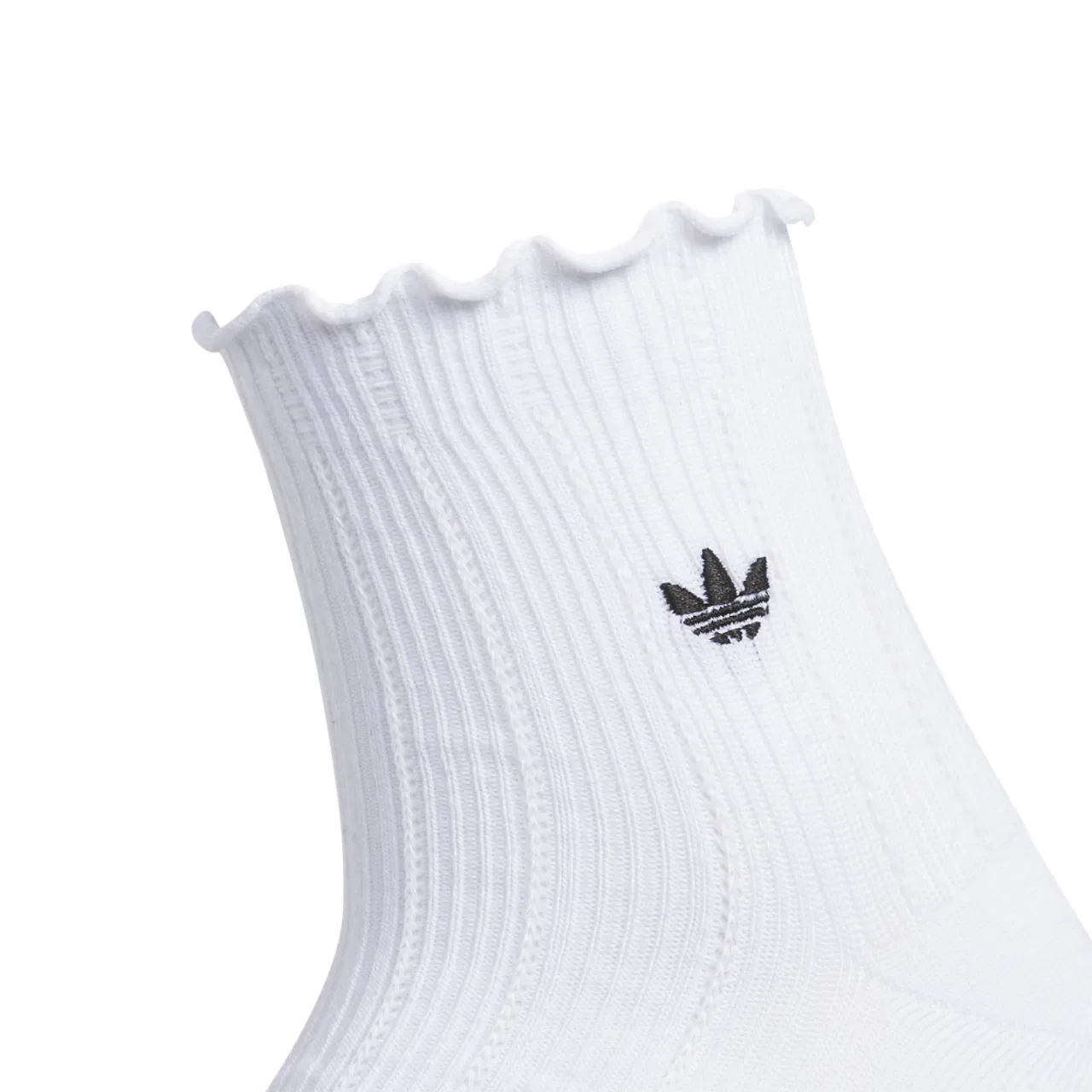 Носки с рюшами Quarter Socks 3-Pack Adidas, белый/черный — фото 2