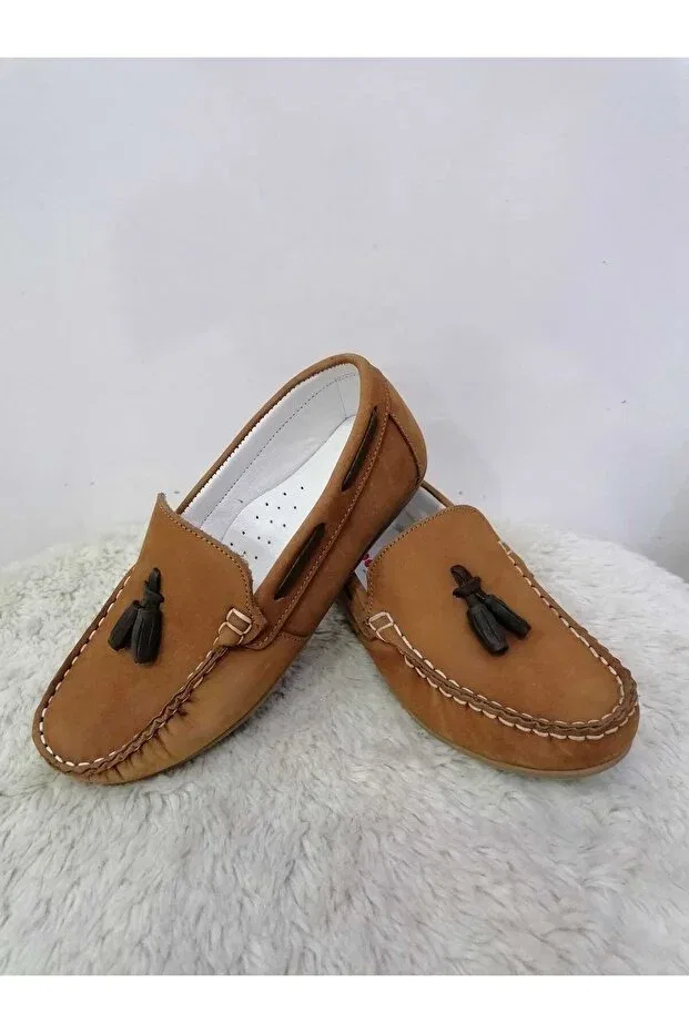 Детские туфли для мальчиков с кисточками Özgür Kids, Tan Color