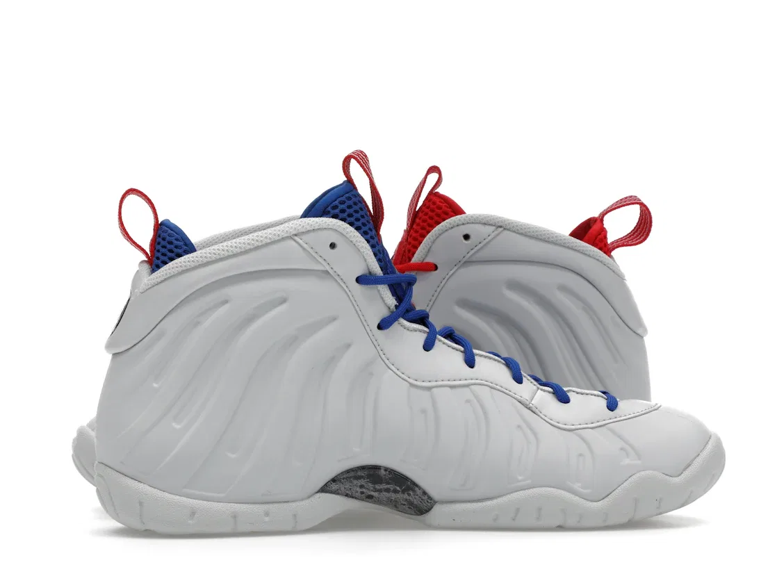 Детские кроссовки Lifestyle Nike Little Posite One, Photon Dust/University Red-Game Royal-Metallic Silver — фото 3