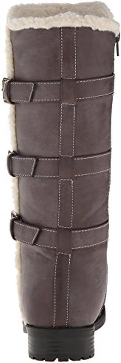 Детские сапоги из искусственного каракуля с подкладкой Kenneth Cole REACTION BA BA, Dark Brown — фото 2