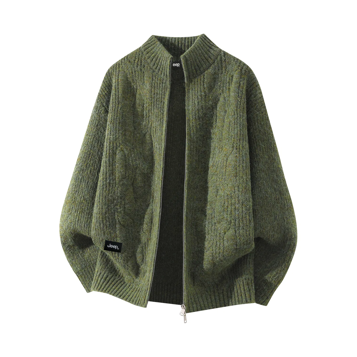 Детский свитер с воротником-стойкой Jeep Leisure Collection, Green