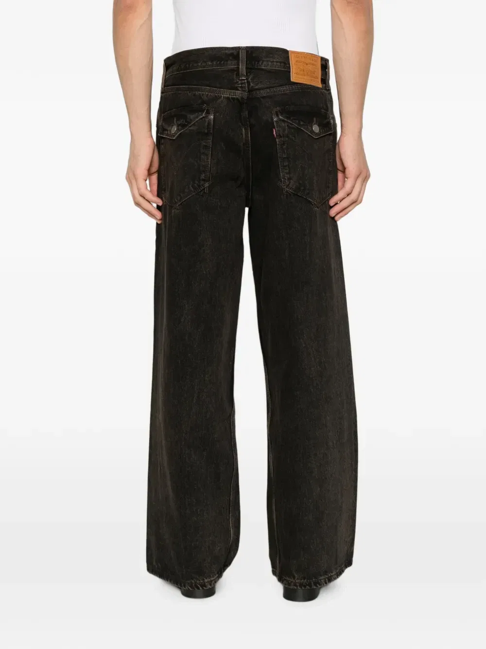 Широкие джинсы Twisted Baggy Levi'S, черный — фото 4