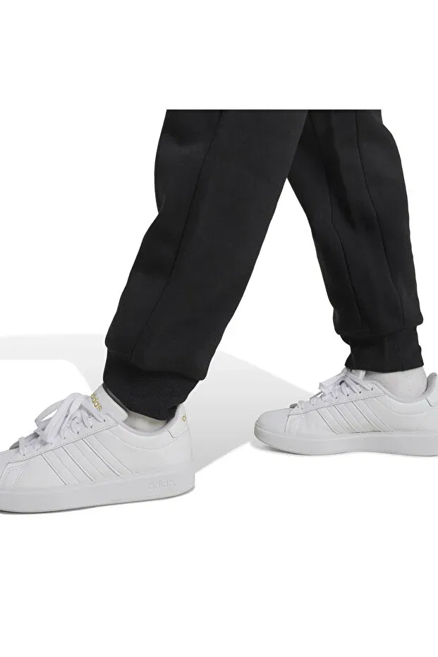 Детские спортивные брюки для девочек скинни Adidas, Черный — фото 4