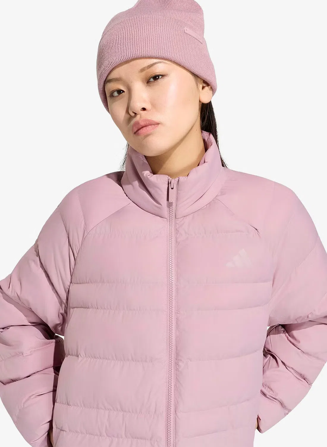Куртка утепленная стеганая Essentials Adidas, маджента — фото 3