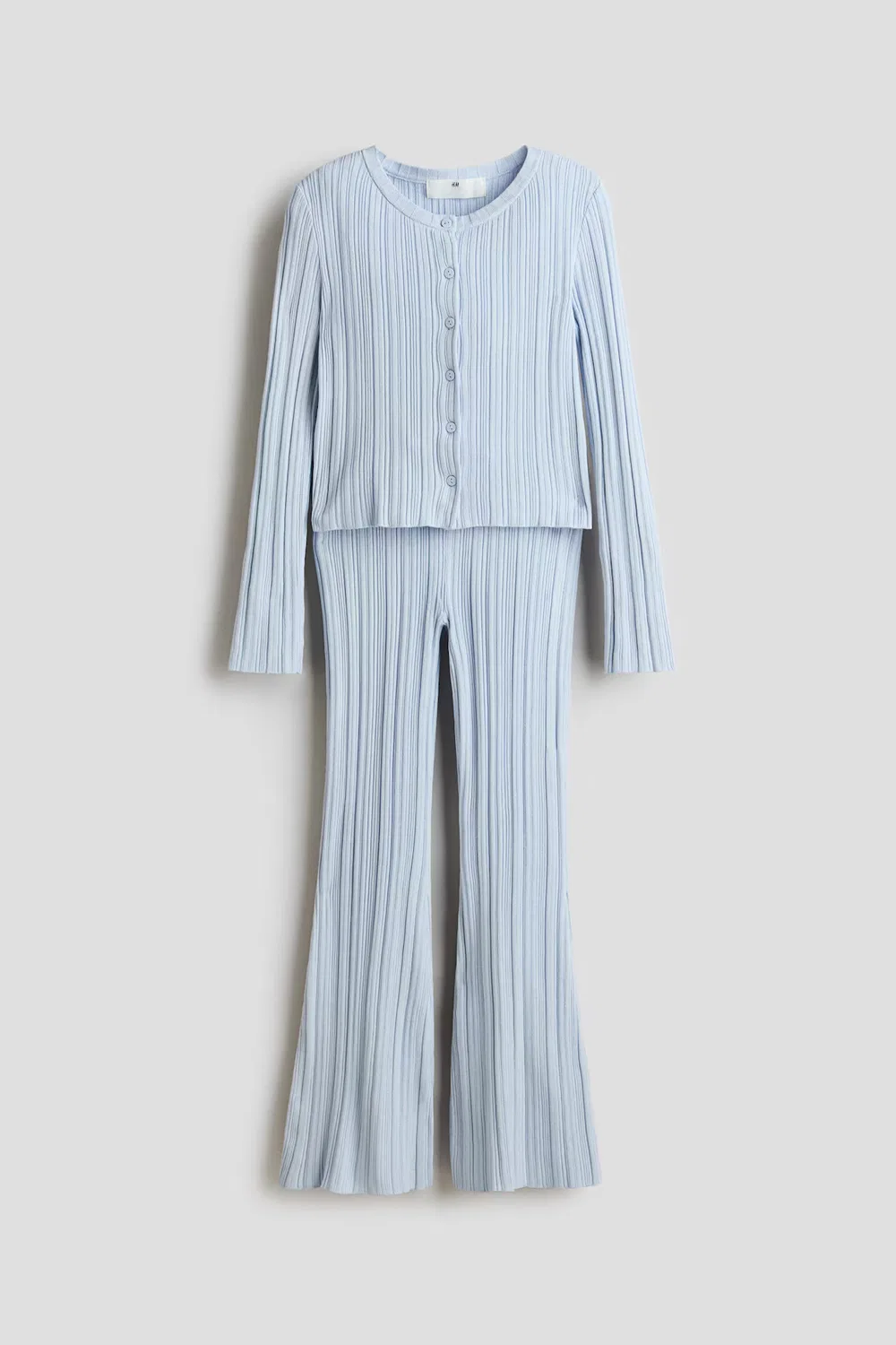 Комплект из двух предметов из ребристой вязки H&M, Hellblau