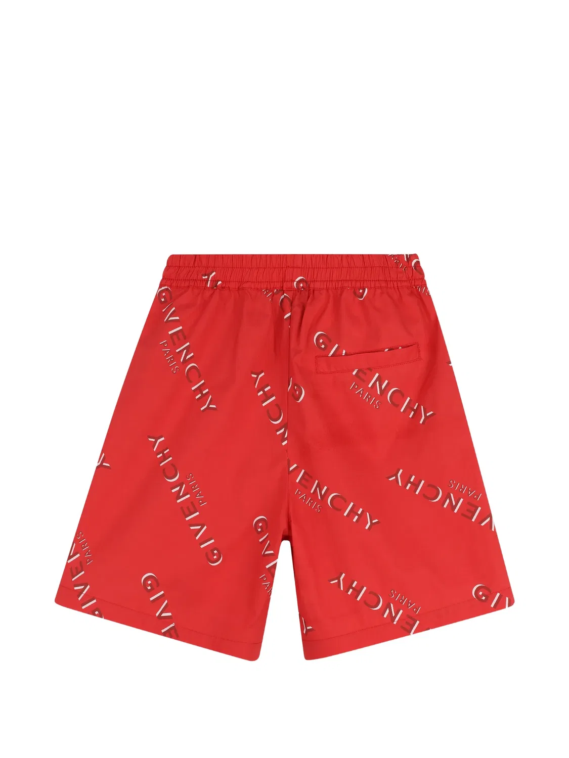 Комплект из футболки и шортов с логотипом Givenchy Kids, красный — фото 4