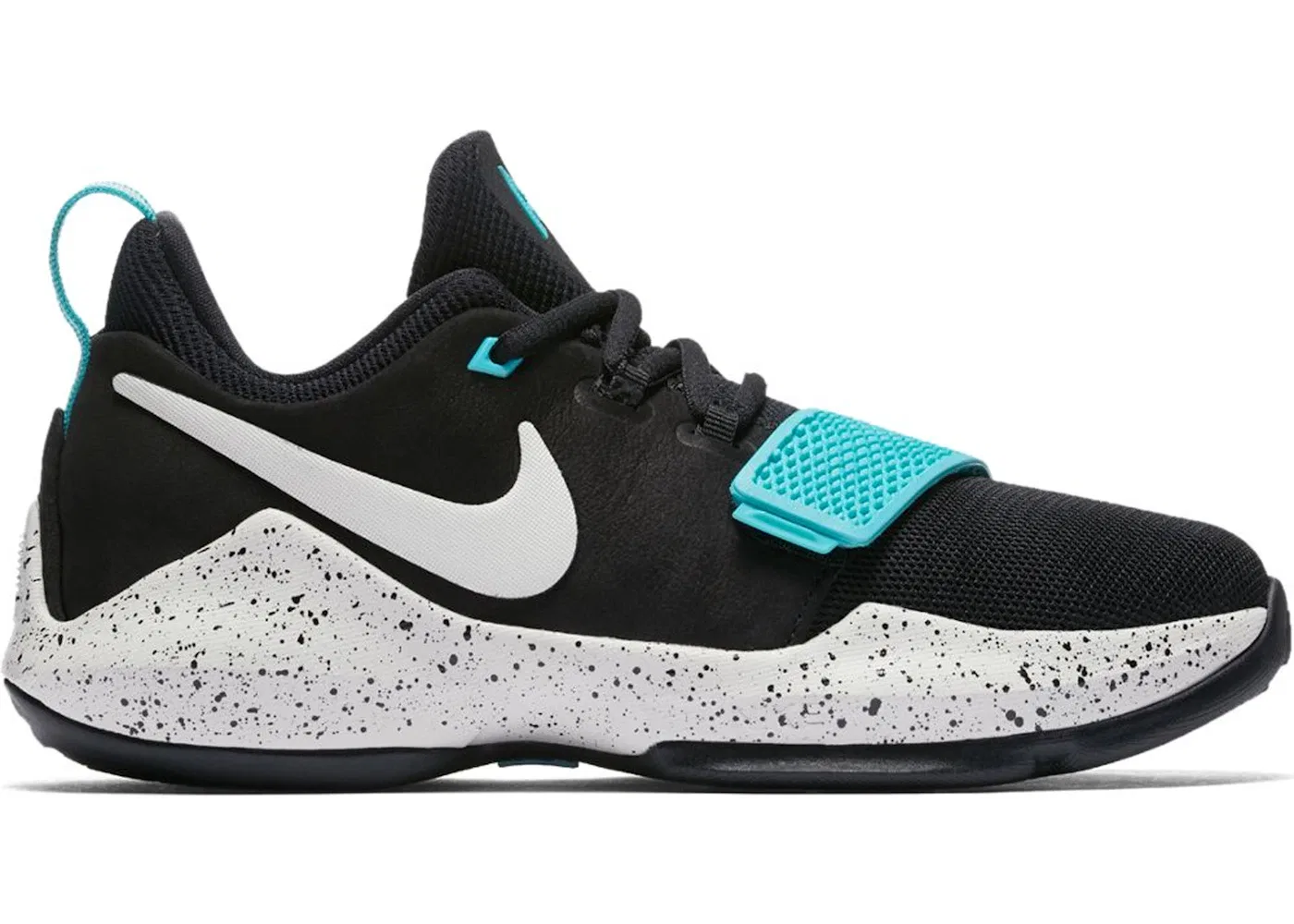 Детские кроссовки для активного спорта PG 1 Nike, Black/Light Aqua-Light Bone