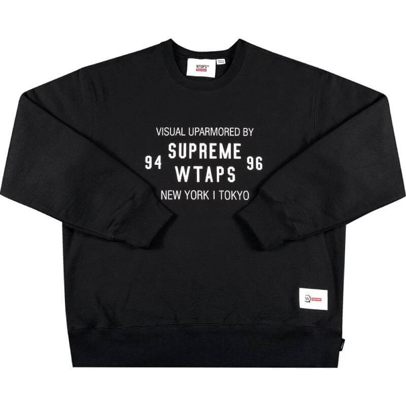 

Свитшот Supreme x WTAPS Crewneck, черный