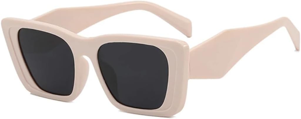 

Модные солнцезащитные очки класса люкс «кошачий глаз» большого размера для женщин и мужчин, в стиле ретро, ​​стильные, для летних путешествий, с защитой от УФ-излучения UV400 VVTWSSW, Beige Gray