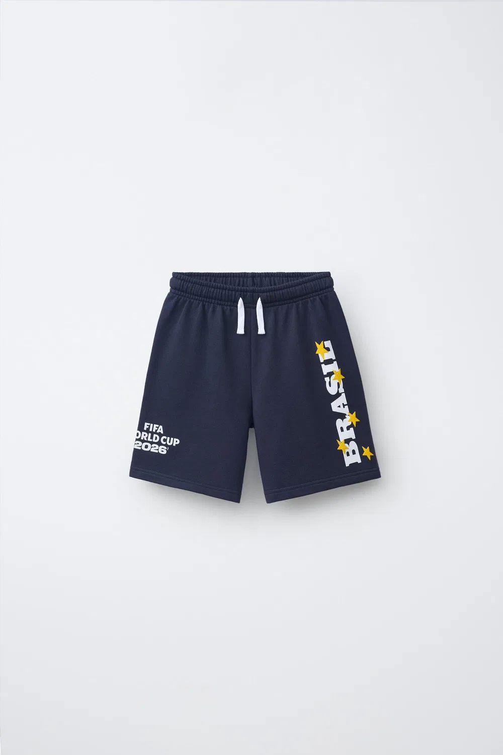 Шорты-бермуды с принтом Чемпионата мира по футболу FIFA 2026, Бразилия ZARA, Navy