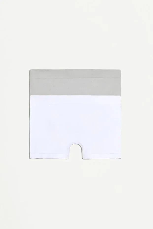 Детский комплект трусов для девочек без швов Lefties, White/Grey