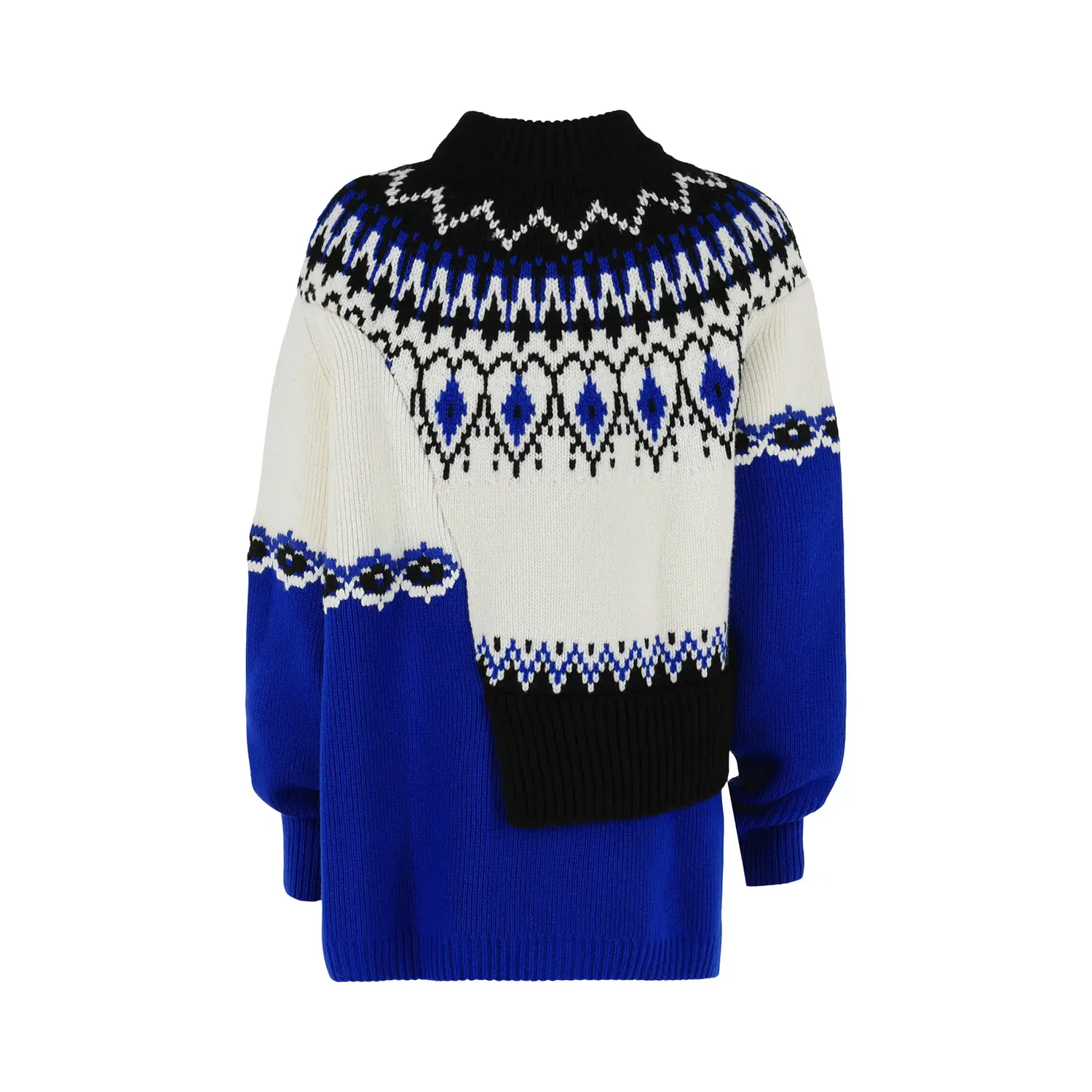 Вязаный свитер Alexander McQueen в стиле Fair Isle, кремовый — фото 2