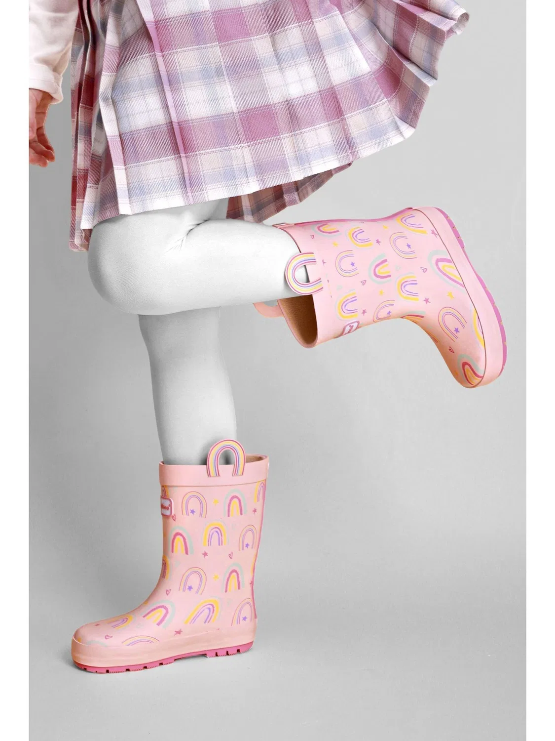 Сапоги резиновые Etta Pink Rainbow Toezone, розовый — фото 4