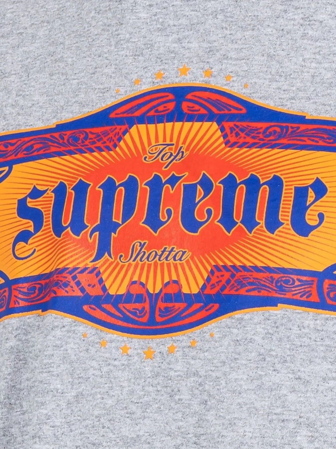 Supreme Футболка Top Shotta, серая — фото 2