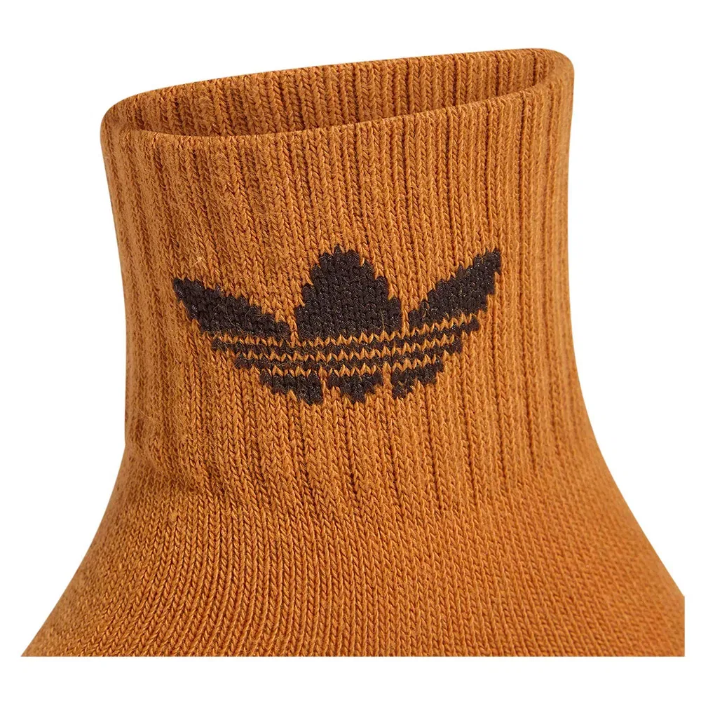 Детские носки с логотипом Adidas Originals Mid Ankle Socks 3-Pack, Multicolor — фото 3