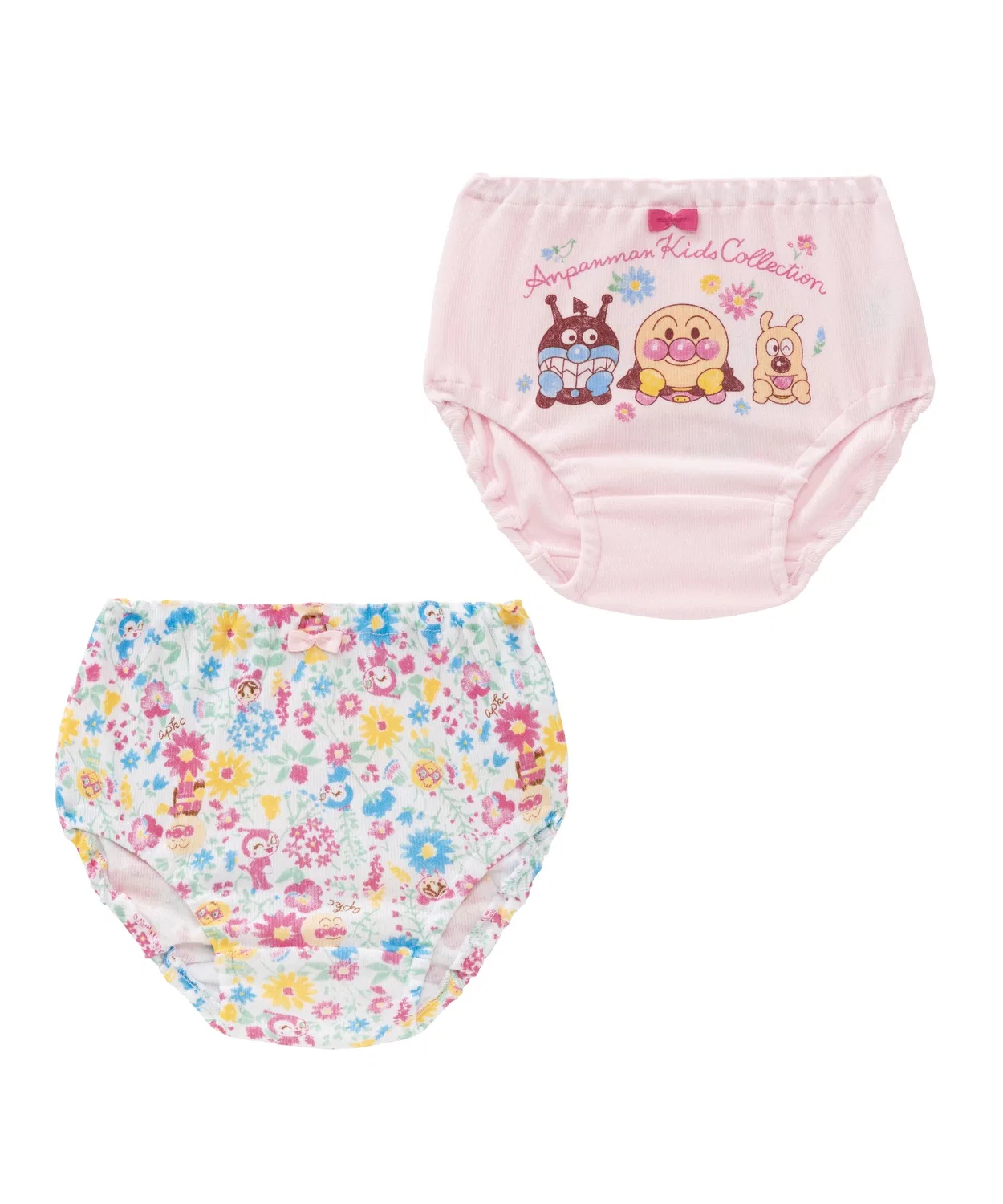 Детские трусы для девочек с цветочным принтом, комплект из 2 штук ANPANMAN KIDS COLLECTION, Pink