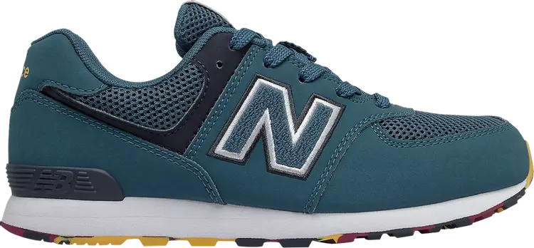 Кроссовки New Balance 574 Kids 'Lagoon Eclipse', зеленый — фото 2