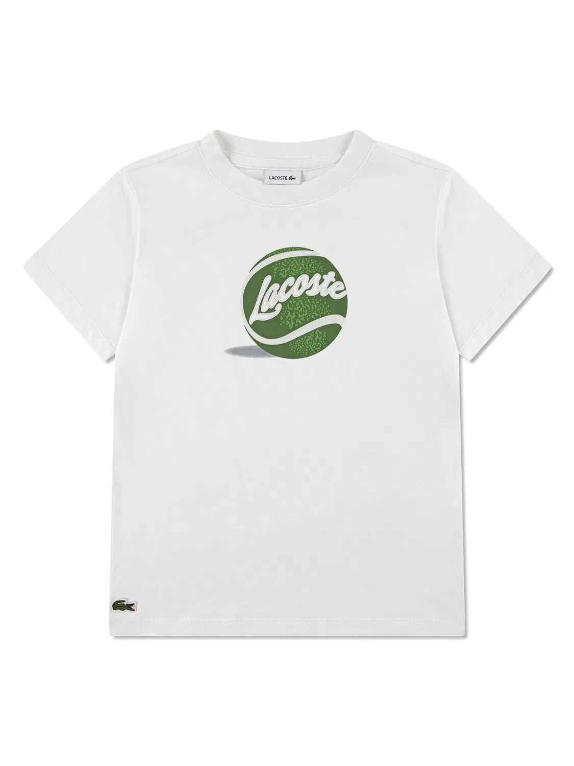 Футболка с принтом Tennis Ball Lacoste, белый — фото 4