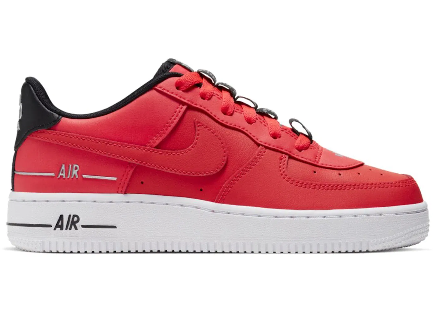 Детские кроссовки Lifestyle Air Force 1 LV8 3 Nike, Laser Crimson/Black/White/Laser Crimson
