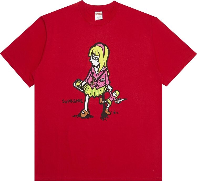 

Футболка Supreme Suzie Switchblade Tee 'Red', красный