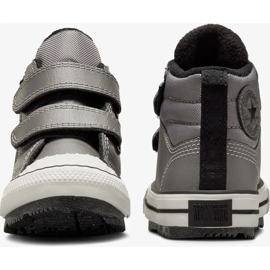Ботинки детские из кожи Converse Chuck Taylor All Star Berkshire, Серый — фото 3