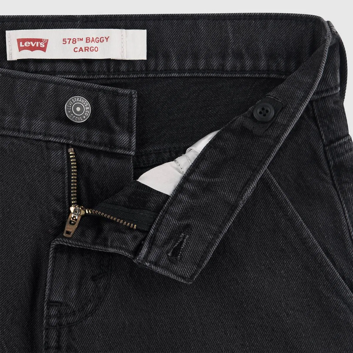 широкие джинсы-карго 578 для мальчиков 8-20 лет Levi's, Cosmic - Dark Wash — фото 3