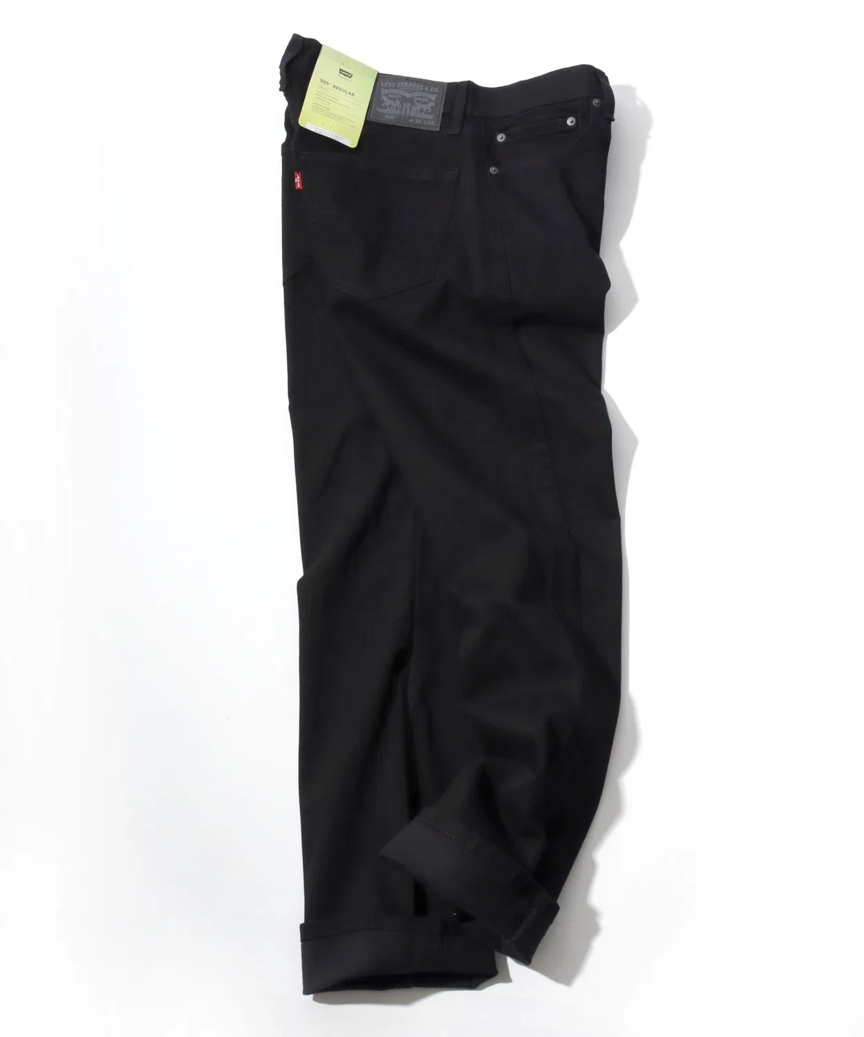 Мужские джинсы regular straight с stretch-эффектом Levi's 505, Черный