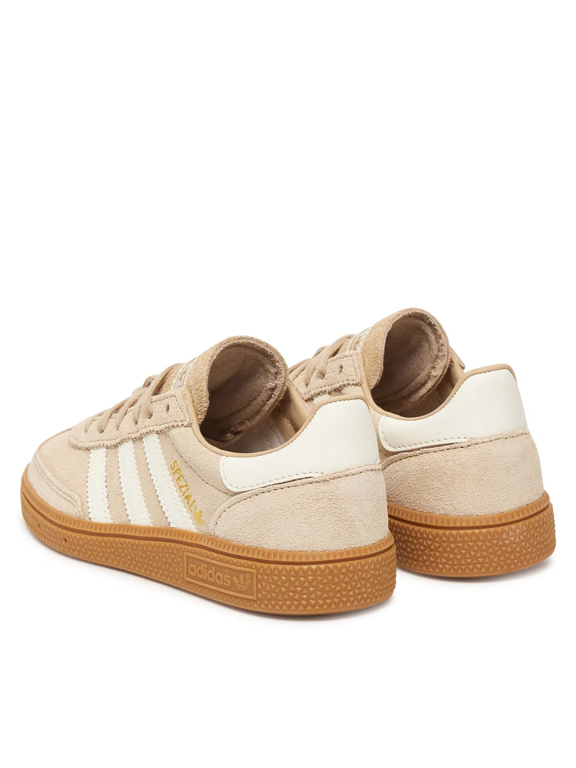 Кроссовки для девочки Handball Spezial Adidas, бежевый — фото 3