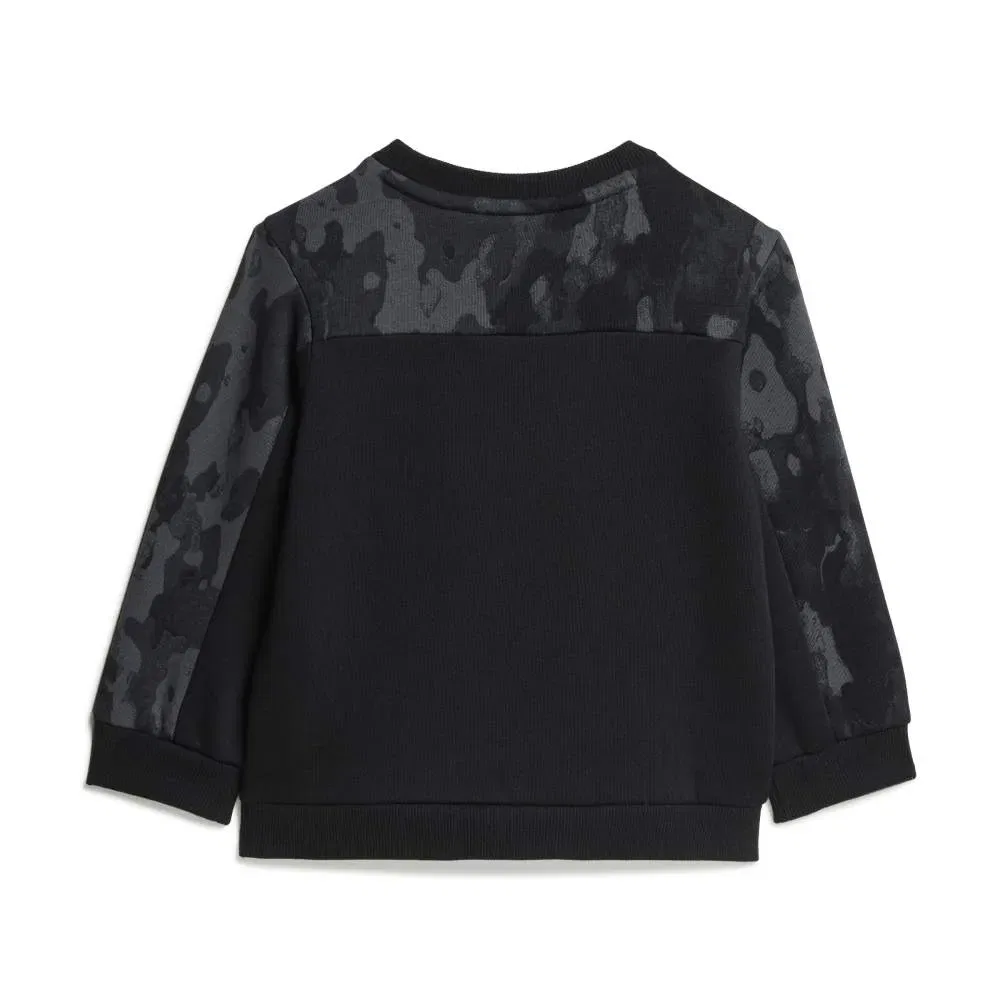 Детский комплект из флиса с камуфляжным принтом Seasonal Essentials Camo Fleece Jogger Infants Adidas, Black — фото 3