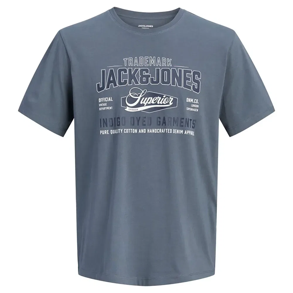 Детская футболка с принтом Logo короткий рукав Jack & jones, Grey