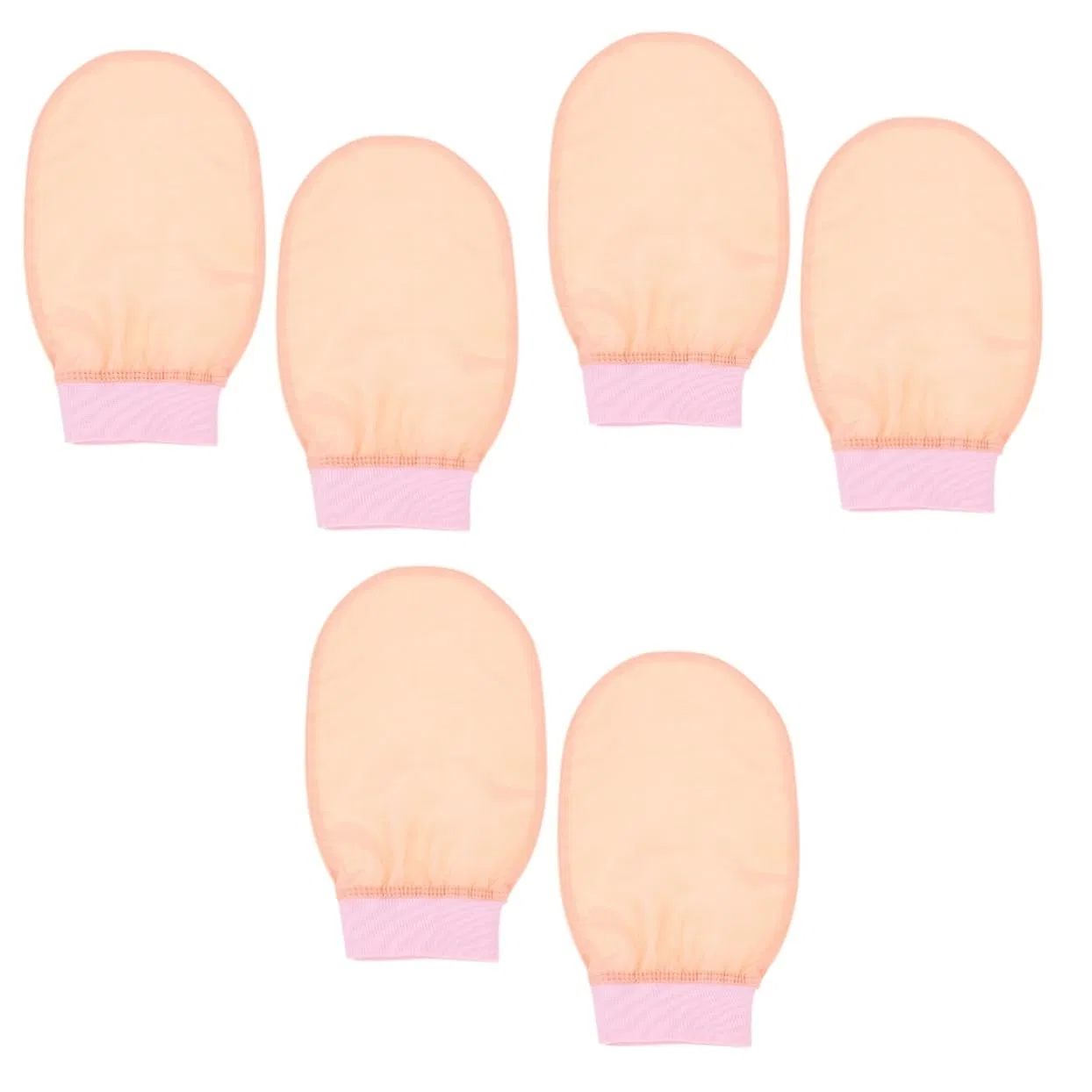 Эксфолиирующие перчатки Baluue, 6 шт, 24x15x1 см, Pink