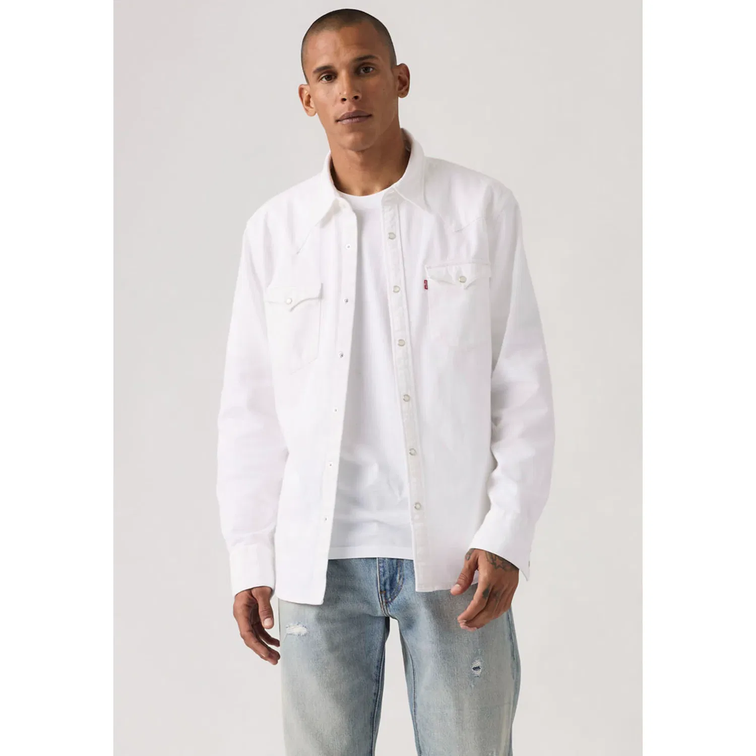 Мужская джинсовая рубашка с длинным рукавом Levi's, Cloudy Skys — фото 3