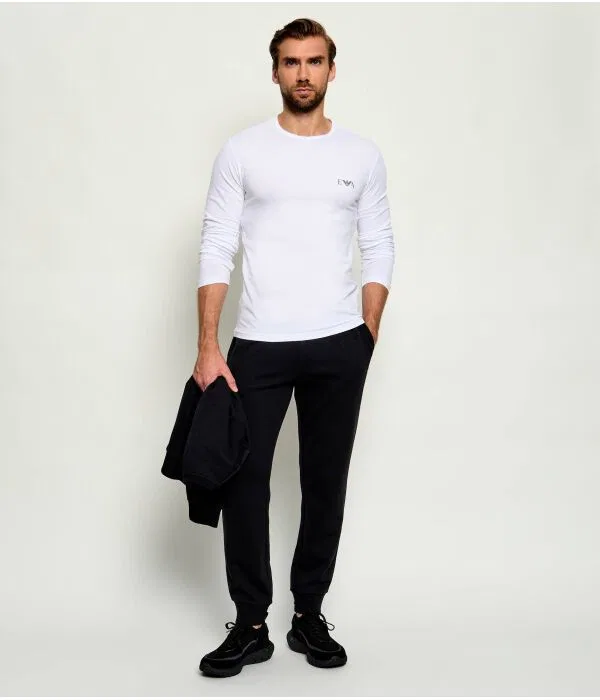Мужской лонгслив Regular Fit Emporio Armani, белый — фото 2